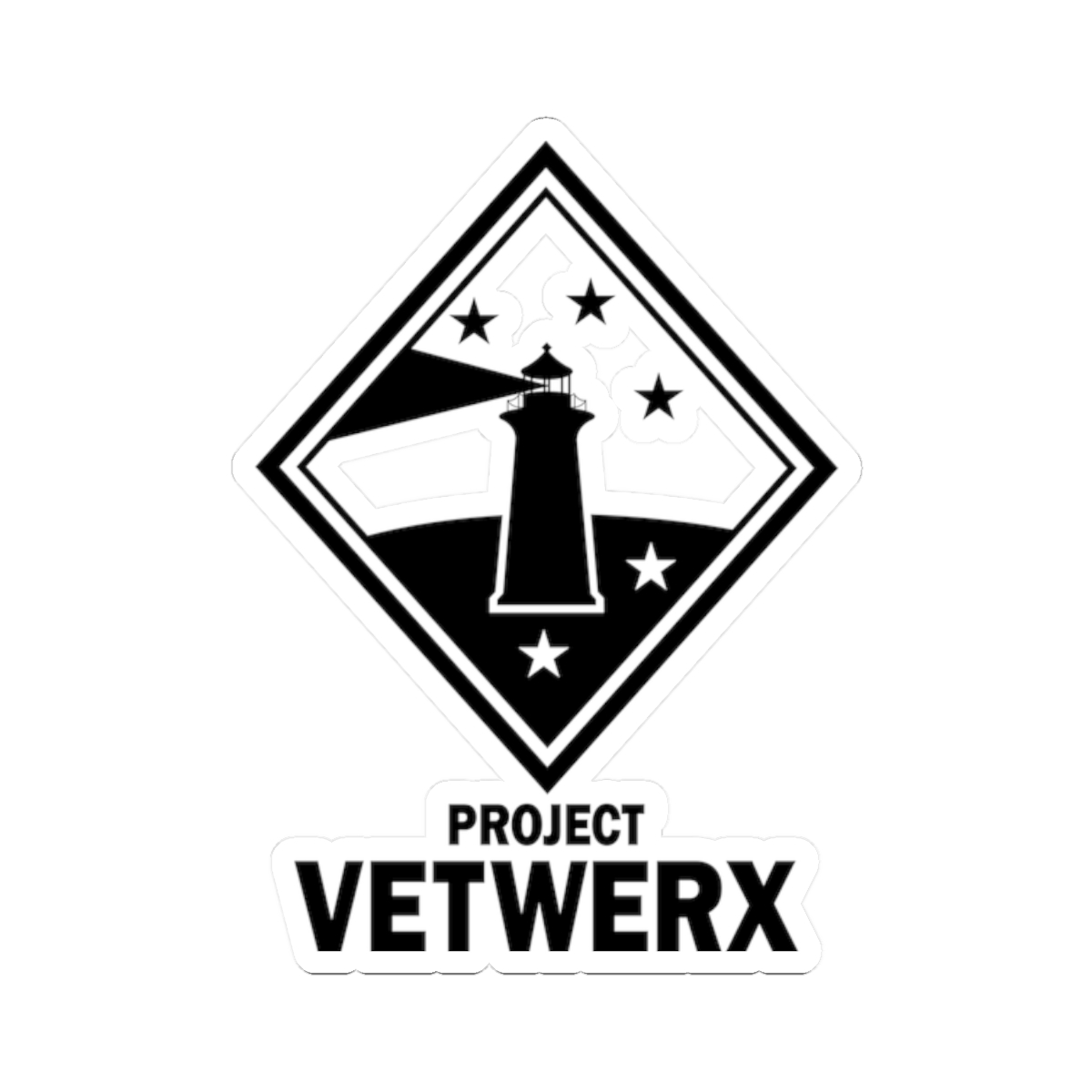 Project Vetwerx Lighthouse Sticker | Kiss-Cut Vinyl Sticker - Image 4